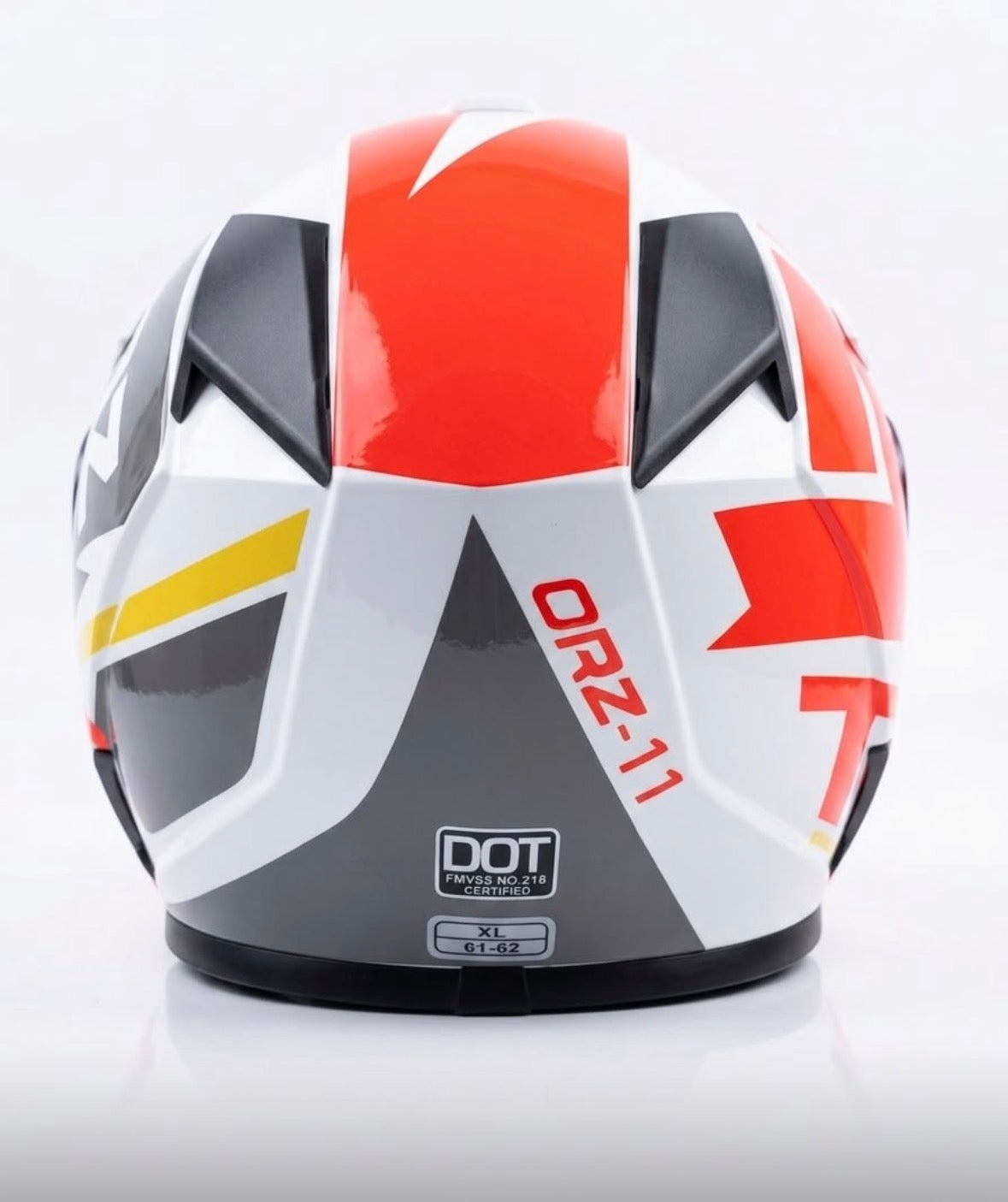 Full Cross helmet (white & red & grey)