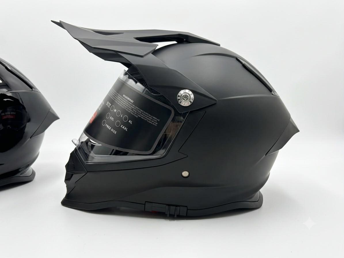 Full cross helmet (matt black)