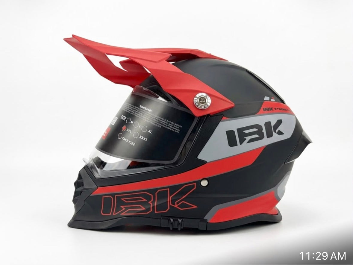 Full Cross helmet (black & red)